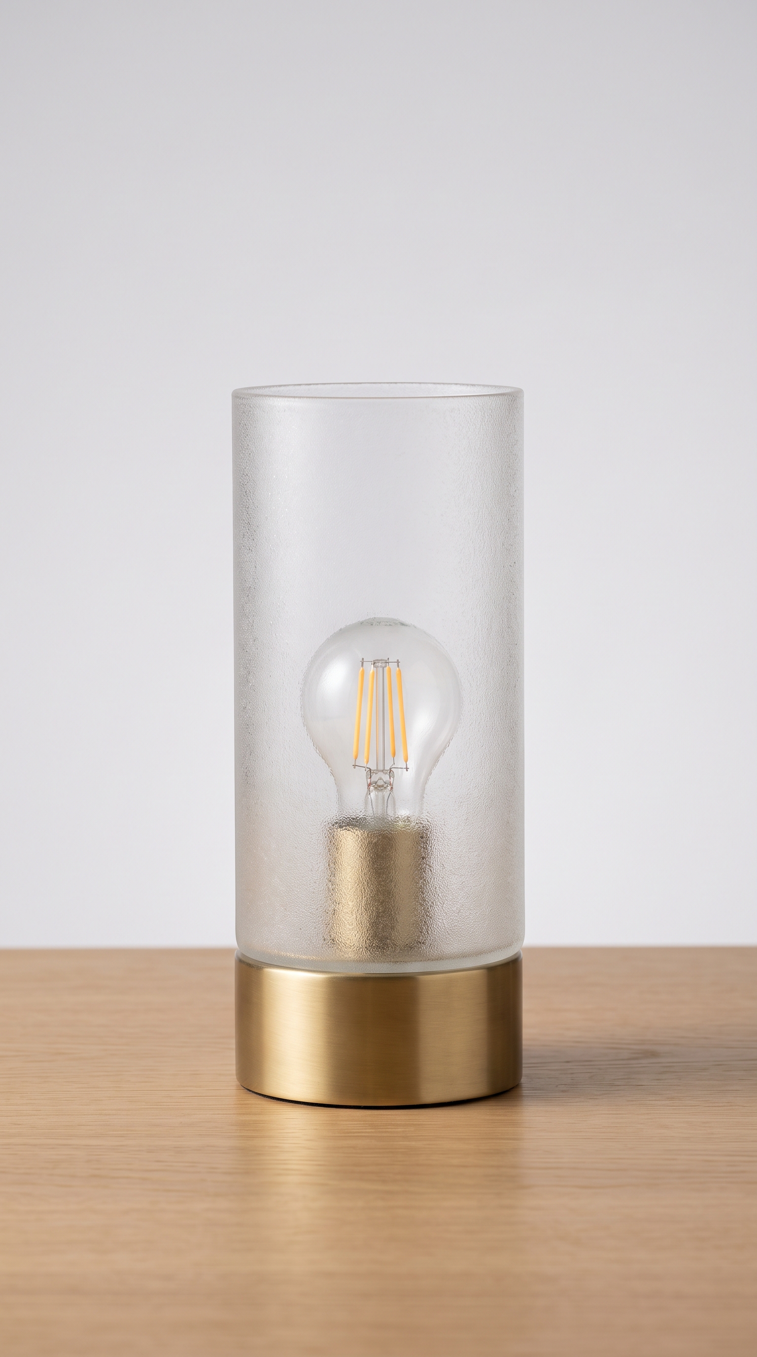 Lampu Meja Kaca Silinder
